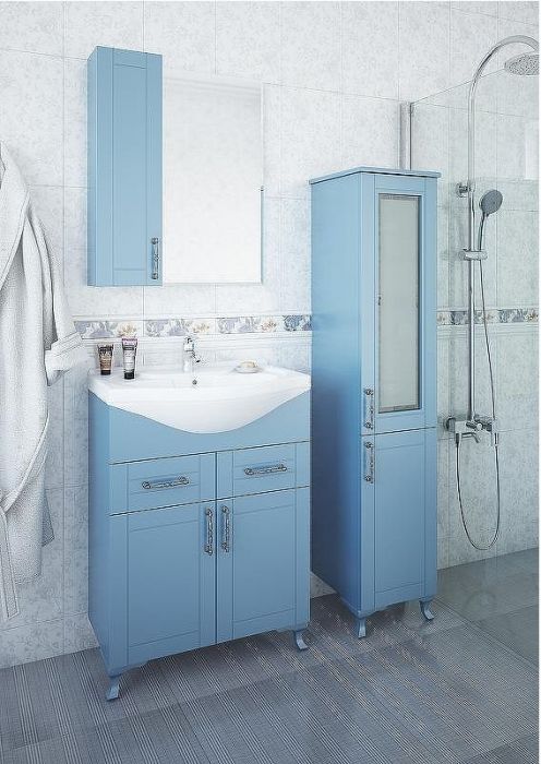 Тумба под раковину Sanflor Глория 65 С04592 Голубая