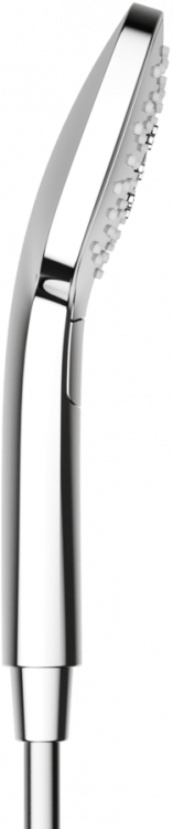Душевая лейка SANCOS Magic, кнопочное управление, 110 x110 мм, 3 режима, цвет хром/белый, SC6005CH