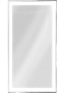 Зеркальный шкаф Континент Mirror Box black Led 35 L МВК063 с подсветкой Черный