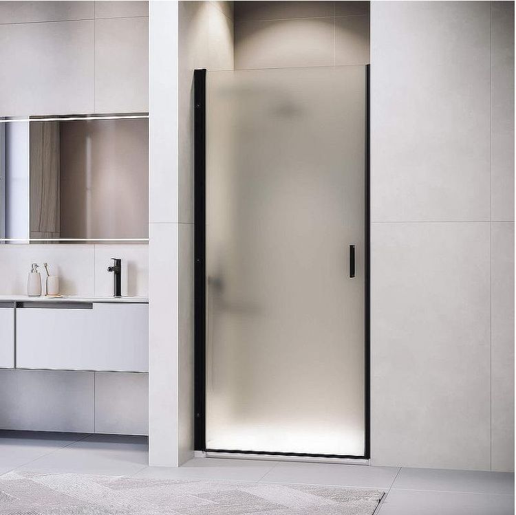 Душевая дверь RGW Leipzig LE-003-B 90 351200309-24 профиль Черный стекло матовое