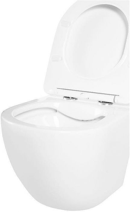 Комплект унитаза с инсталляцией BelBagno Uno BB3105CHR/SC/BB002-80/BB005-PR-CHROME с сиденьем Микролифт и клавишей смыва Хром глянцевый