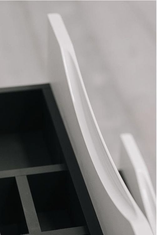 Тумба с раковиной Bond Wave 60 T01600-S05W подвесная Белая глянцевая