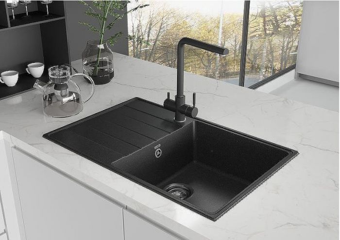 Смеситель для кухни Ulgran Quartz UQ-016-04 Платина