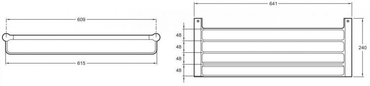 Полотенцедержатель Jacob Delafon Singulier 15213D-CP