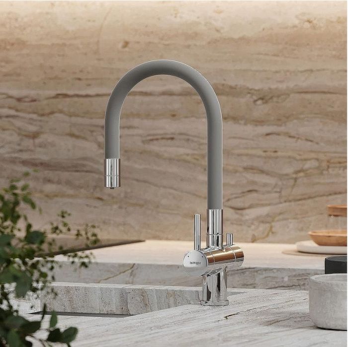 Смеситель для кухни Sancos Lucia SC4004CH Хром Серый