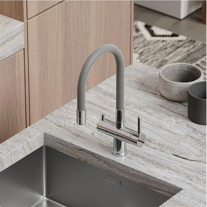 Смеситель для кухни Sancos Lucia SC4004CH Хром Серый