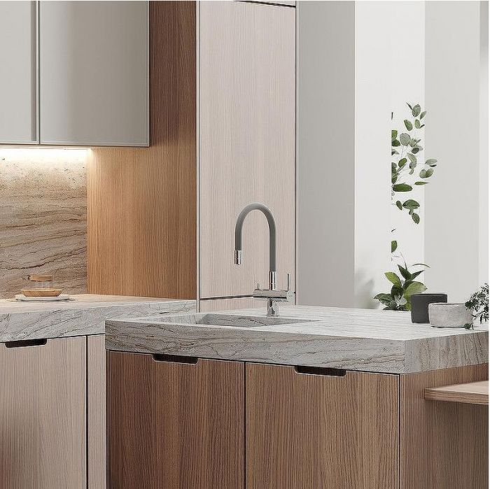 Смеситель для кухни Sancos Lucia SC4004CH Хром Серый