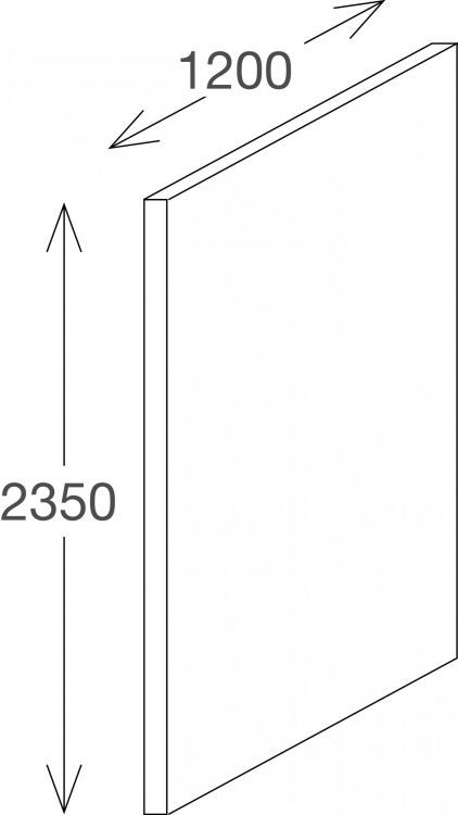 Декоративная панель для душевого пространства Jacob Delafon Panolux E63000-D26, медовый дуб/темный дуб