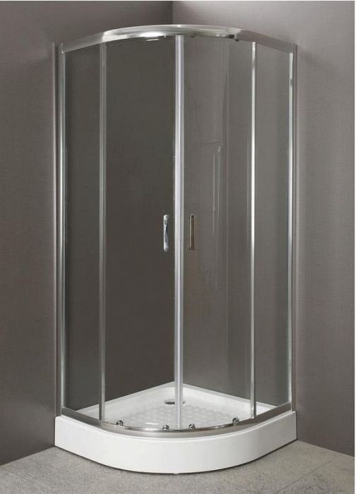 Душевой уголок BelBagno UNO-195-R-2-80-C-Cr 80х80 профиль Хром стекло прозрачное
