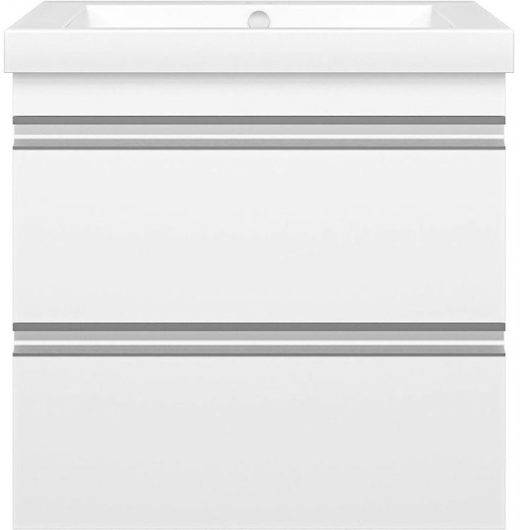 Тумба с раковиной Misty Ингрид 60 УТ000015040 подвесная Белая