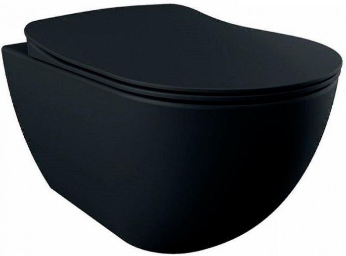Унитаз биде Creavit Free FE322-00SM00E-0000 подвесной Черный матовый без сиденья
