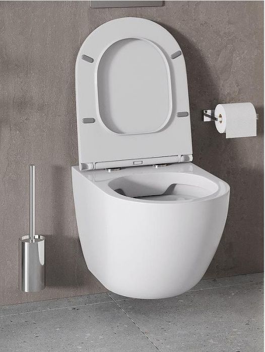 Комплект унитаза с инсталляцией Agger ATI03100+APB244 с сиденьем Микролифт и Черной матовой клавишей смыва