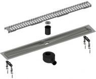 Душевой лоток Timo Drain System 90 DS230109/00 с решеткой Хром