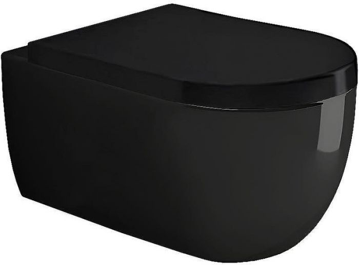 Унитаз Bocchi V-Tondo 1416-005-0129 подвесной Черный глянцевый без сиденья