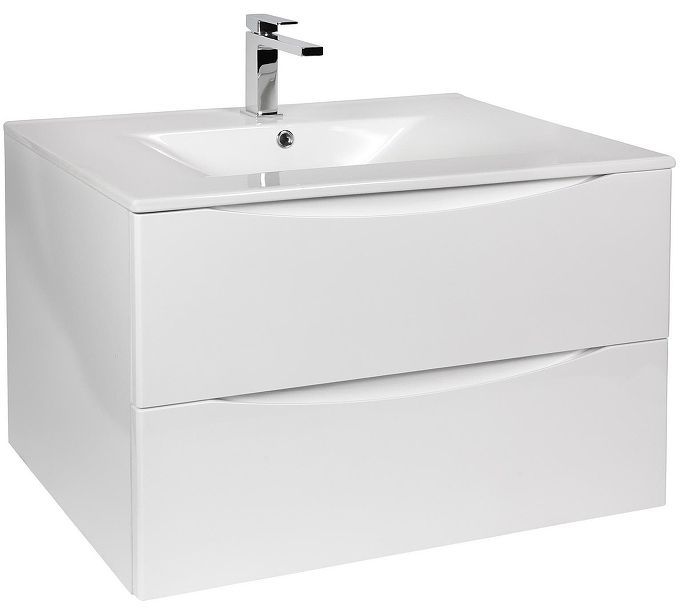 Тумба под раковину Bond Cube 80 T01800 подвесная цвет Белый глянцевый Тумба под раковину Bond Cube 80 T01800 подвесная цвет Белый глянцевый