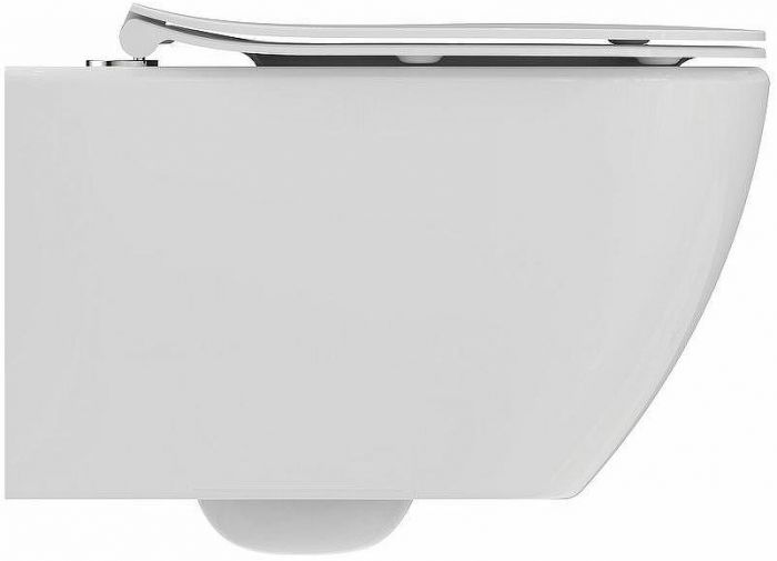 Комплект унитаза с инсталляцией Ideal Standard Tesi Rimless TT00003/123AC с сиденьем Микролифт и Белой клавишей смыва