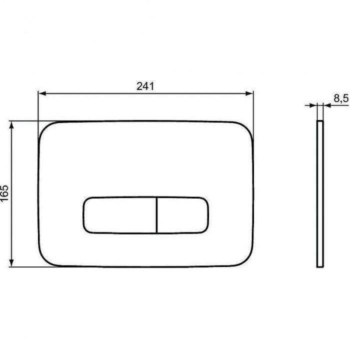 Комплект унитаза с инсталляцией Ideal Standard Tesi Rimless TT00003/123AC с сиденьем Микролифт и Белой клавишей смыва