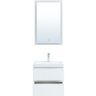 Комплект мебели для ванной Aquanet Беркли 50 306356 подвесной Белый глянец