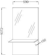 Зеркало Jacob Delafon STRUKTURA EB1212 59 см Зеркало Jacob Delafon STRUKTURA EB1212 59 см