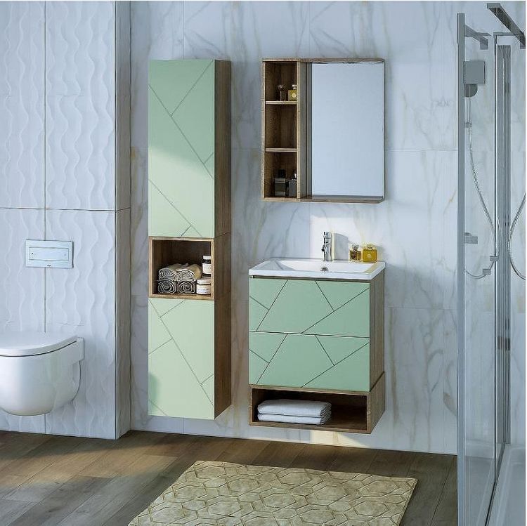 Подвесной шкаф Бриклаер Кристалл 20 4627125417122 Дуб гранж песочный