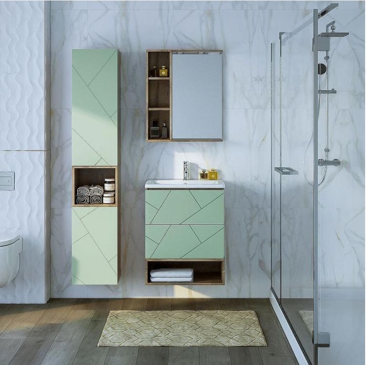 Подвесной шкаф Бриклаер Кристалл 20 4627125417122 Дуб гранж песочный