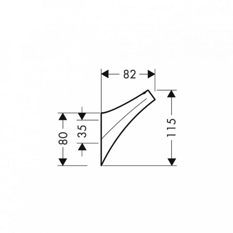 Крючок AXOR Massaud хром 42237000