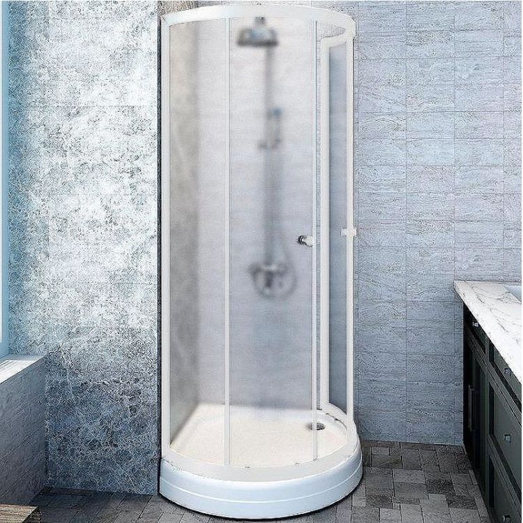 Душевой уголок Radomir Стронг 100x100 1-03-1-0-0-1811 профиль Белый стекло матовое Душевой уголок Radomir Стронг 100x100 1-03-1-0-0-1811 профиль Белый стекло матовое