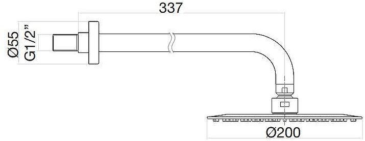 Верхний душ Fiore 30LI8630 цвет Лайм