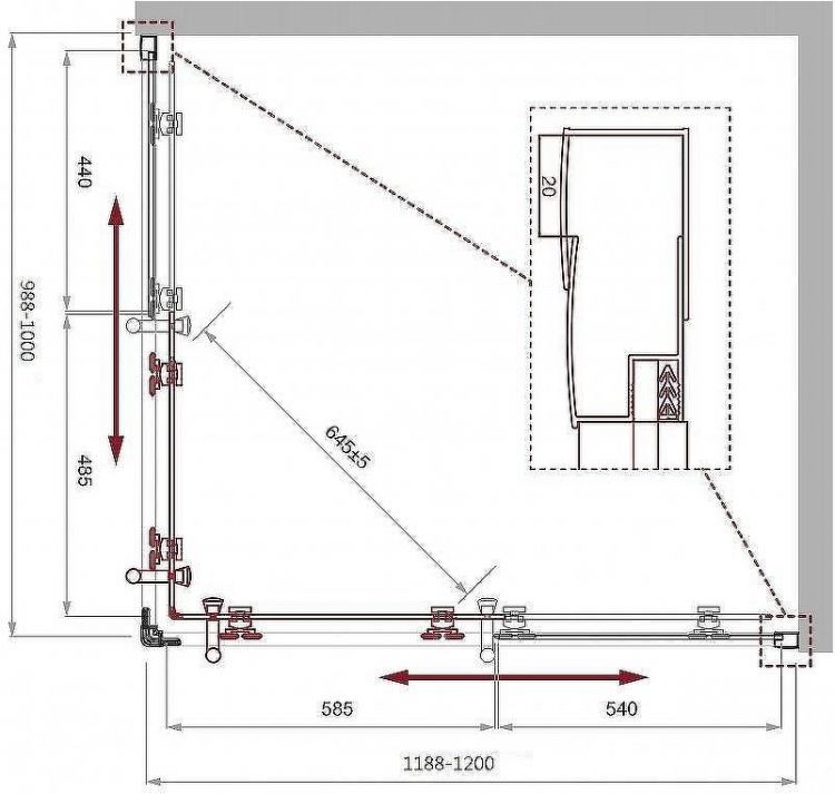 Душевой уголок BelBagno Uno 120х100 UNO-195-AH-2-120/100-C-NERO профиль Черный матовый стекло прозрачное Душевой уголок BelBagno Uno 120х100 UNO-195-AH-2-120/100-C-NERO профиль Черный матовый стекло прозрачное