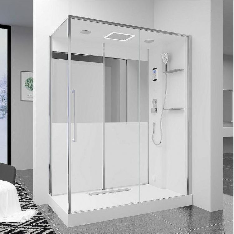 Душевая кабина Black&White Galaxy G8890 160х85 889000 с паром без гидромассажа