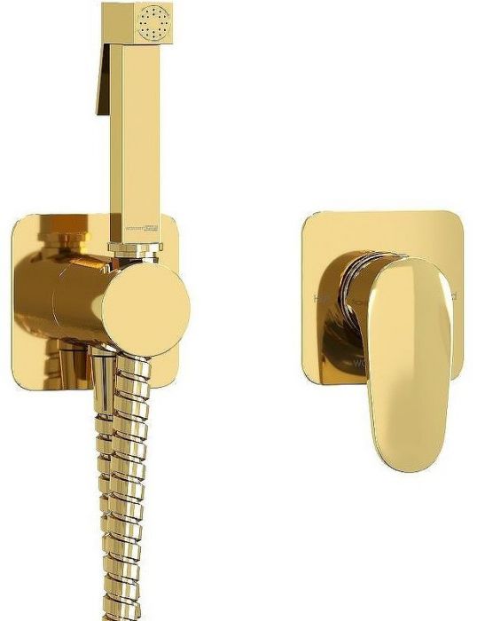 Гигиенический душ со смесителем WasserKRAFT Neckar A2151.280.238.216 Золото глянцевое