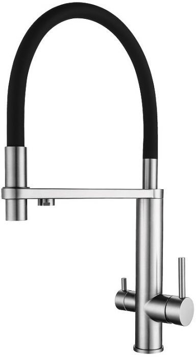 Смеситель для кухни Knotlor Infinity SS-15 цвет Матовая сталь