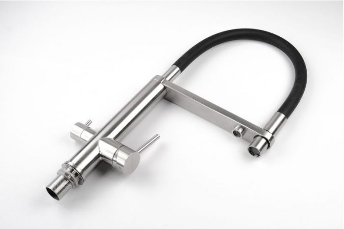 Смеситель для кухни Knotlor Infinity SS-15 цвет Матовая сталь