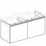 Шкафчик для двойной раковины Geberit Acanto, 119x48, белый [500.613.01.2]