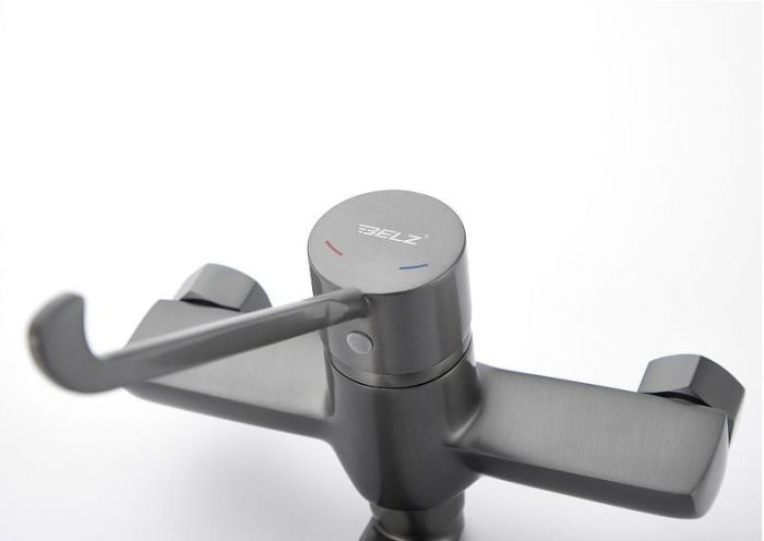 Смеситель для кухни Belz B79019-3 цвет Оружейная сталь