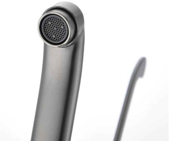 Смеситель для кухни Belz B79019-3 цвет Оружейная сталь