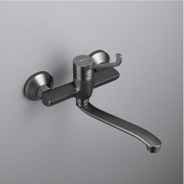 Смеситель для кухни Belz B79019-3 цвет Оружейная сталь
