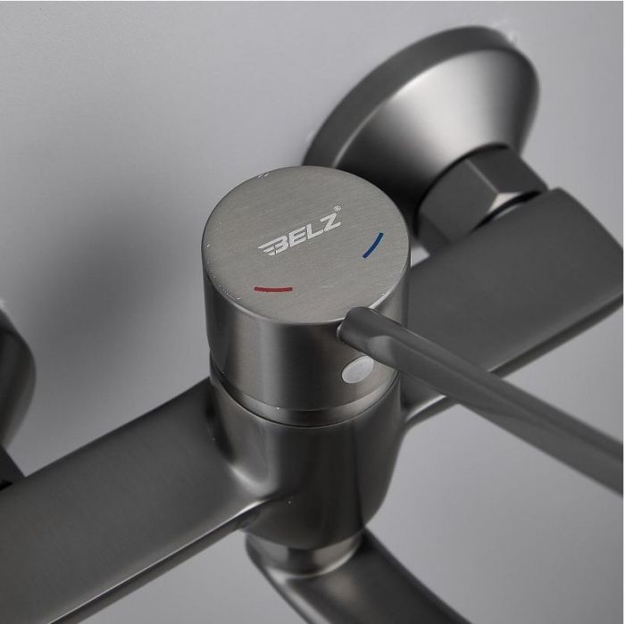 Смеситель для кухни Belz B79019-3 цвет Оружейная сталь