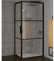 Душевой уголок Riho Grid 90x100 G004012121 (GB2090100) профиль Черный стекло прозрачное
