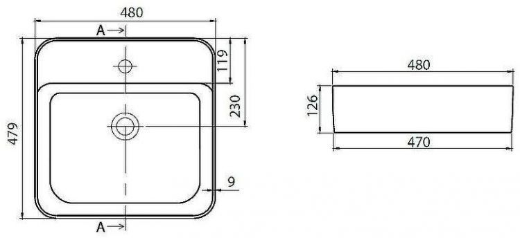 Раковина Allen Brau Liberty 2 48 4.32014.20 Белая Раковина Allen Brau Liberty 2 48 4.32014.20 Белая