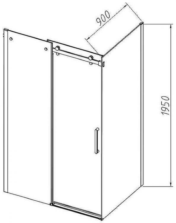 Душевой уголок Vincea Como-N 120x90 VSR-4CN9012CGB профиль Черный стекло тонированное Душевой уголок Vincea Como-N 120x90 VSR-4CN9012CGB профиль Черный стекло тонированное