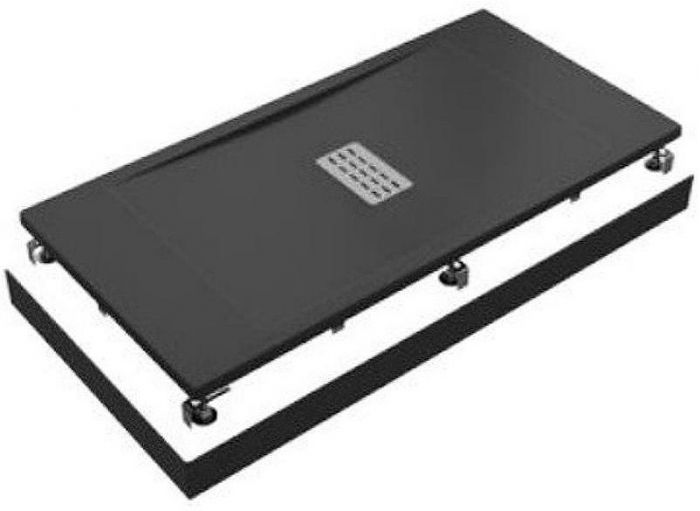 Душевой поддон из искусственного камня Creto Etna 100x70 2-0050 Черный