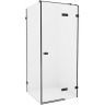 Душевой уголок New Trendy Avexa Black 110x80 R EXK-1834 профиль Черный стекло прозрачное