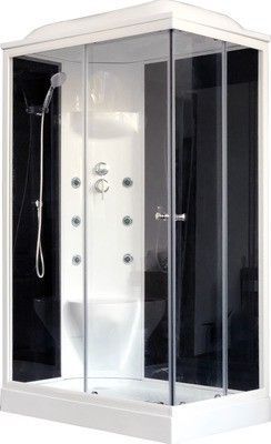 Душевая кабина Royal Bath RB 8120HP7-BT-CH (черное/прозрачное) левая