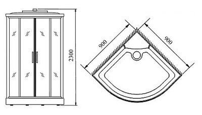 Душевая кабина Timo Т-1109