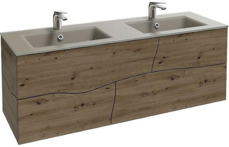 Тумба под раковину Jacob Delafon Sherwood 140 EB1835RU-P13 подвесная Состаренный дуб