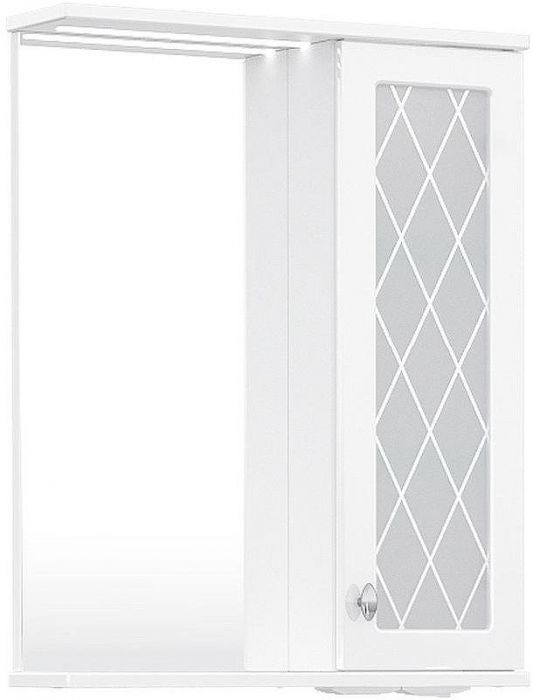 Зеркало со шкафом Volna Milena 55 R zsMLN55.R-01 с подсветкой Белое