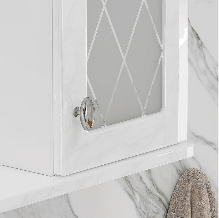 Зеркало со шкафом Volna Milena 55 R zsMLN55.R-01 с подсветкой Белое