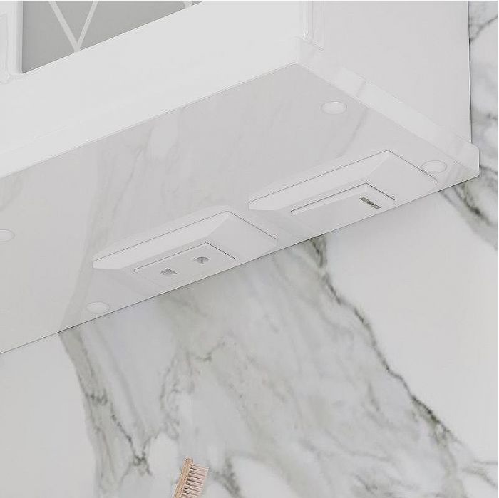 Зеркало со шкафом Volna Milena 55 R zsMLN55.R-01 с подсветкой Белое