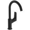 Hansgrohe Logis Смеситель для раковины, 1 отв., с донным клапаном, цвет: черный матовый